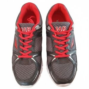 Men's Athletic Shoes - Gray and Red